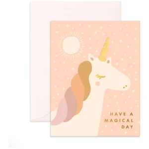 Fashion Fox u0026 Fallow Magical Unicorn Greeting Card