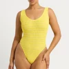Discount Bond-Eye Swim Mara One Piece - Limoncello Stripe