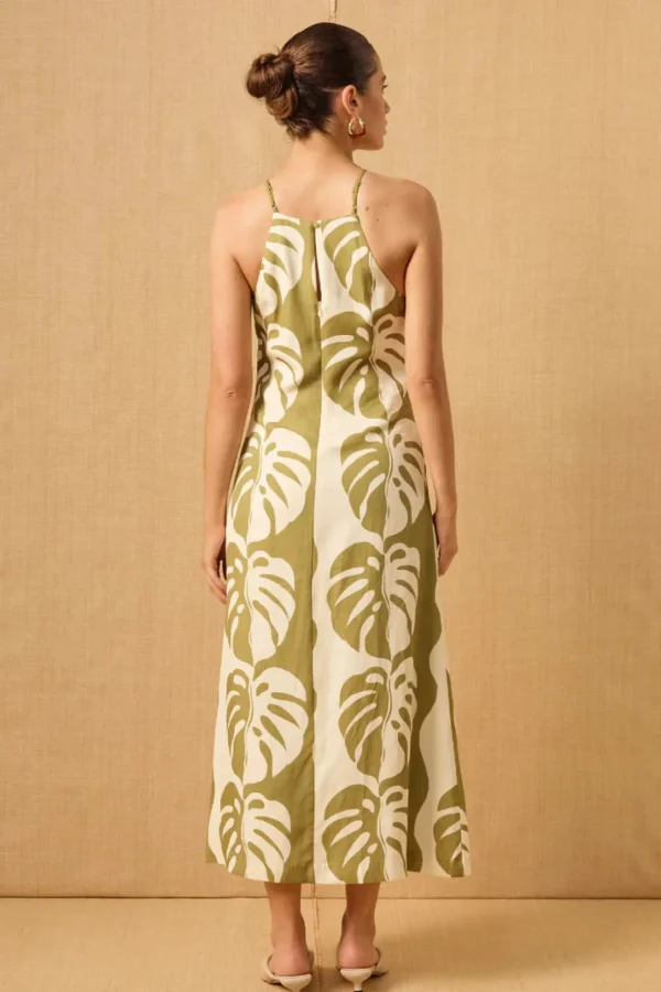 Discount Mon Renn Midsummer Palm Apron Dress