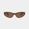 Sale Status Anxiety Mindless Sunglasses - Brown