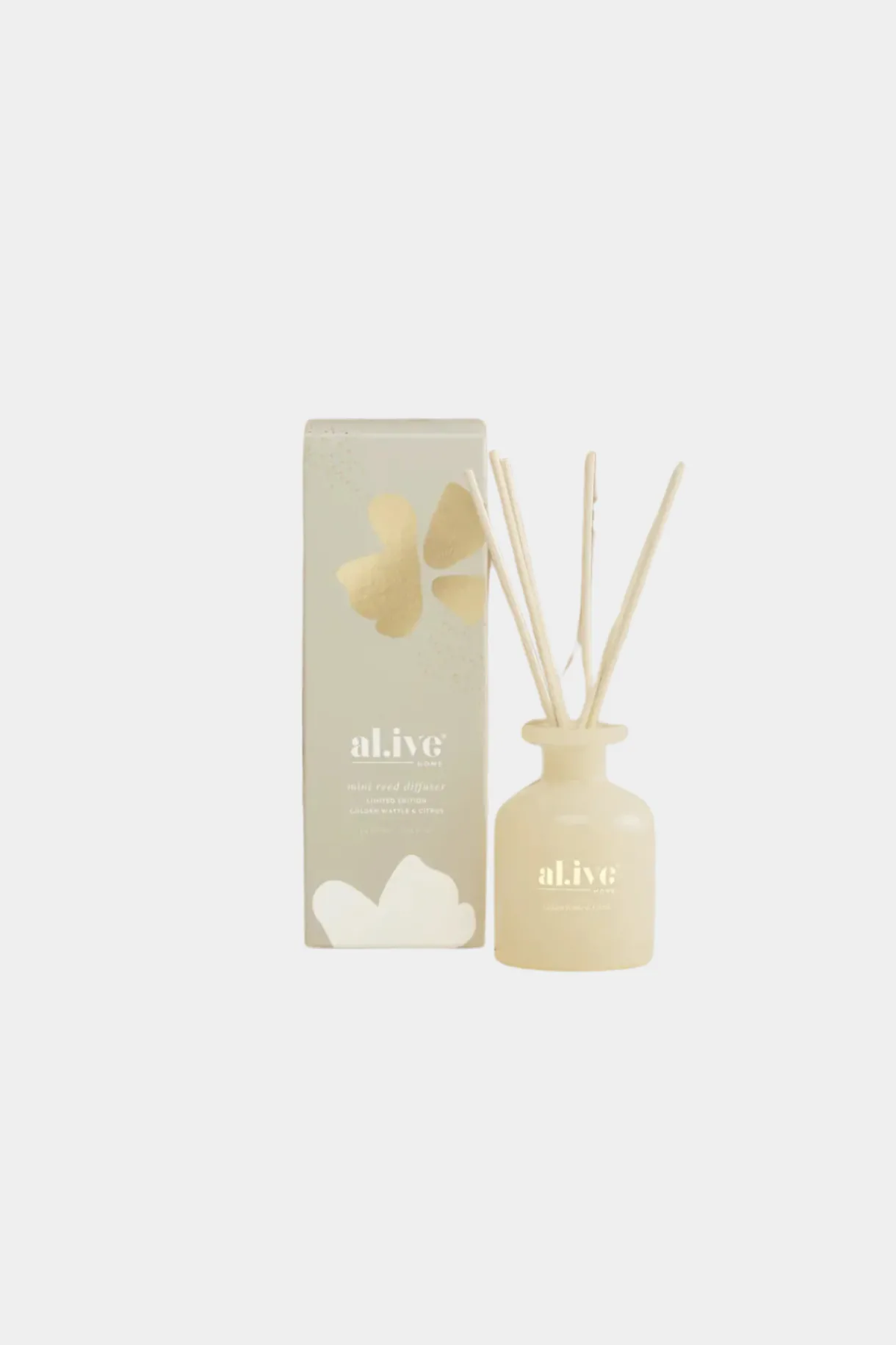mini_reed_diffuser__golde_0.webp Discount Al.ive Body Mini Reed Diffuser - Golden Wattle & Citrus