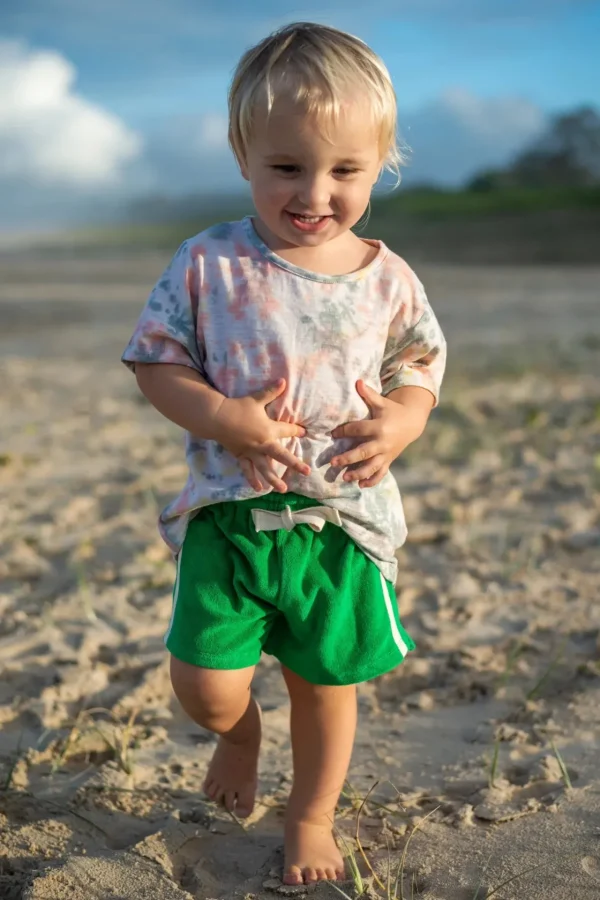 New Atmosea Mini Terry Towelling Shorts - Green