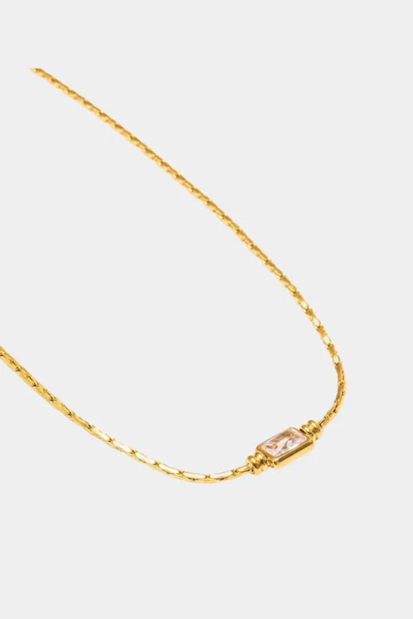 Outlet We Are Emte Moony Necklace Gold/Crystal