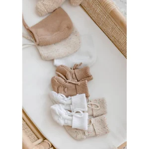 Hot Woven Kids Newborn Bonnet - Mocha