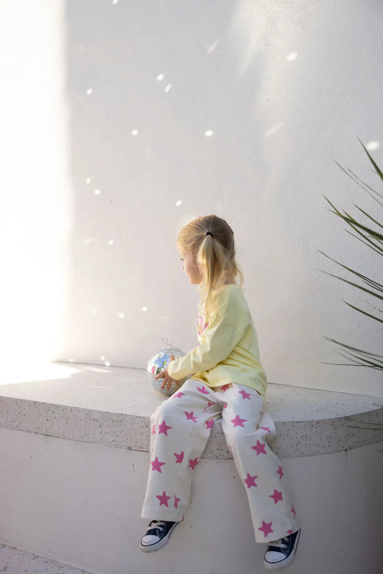 ninch_pants__pink_stars_1.webp Outlet Sunday Siblings Ninch Pants - Pink Stars