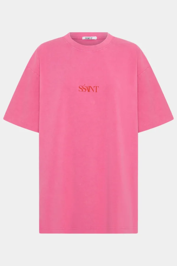 New SSAINT No Vacancy Tee - Dark Pink
