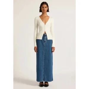 Online Nude Lucy Organic Denim Maxi Skirt - Vintage Blue