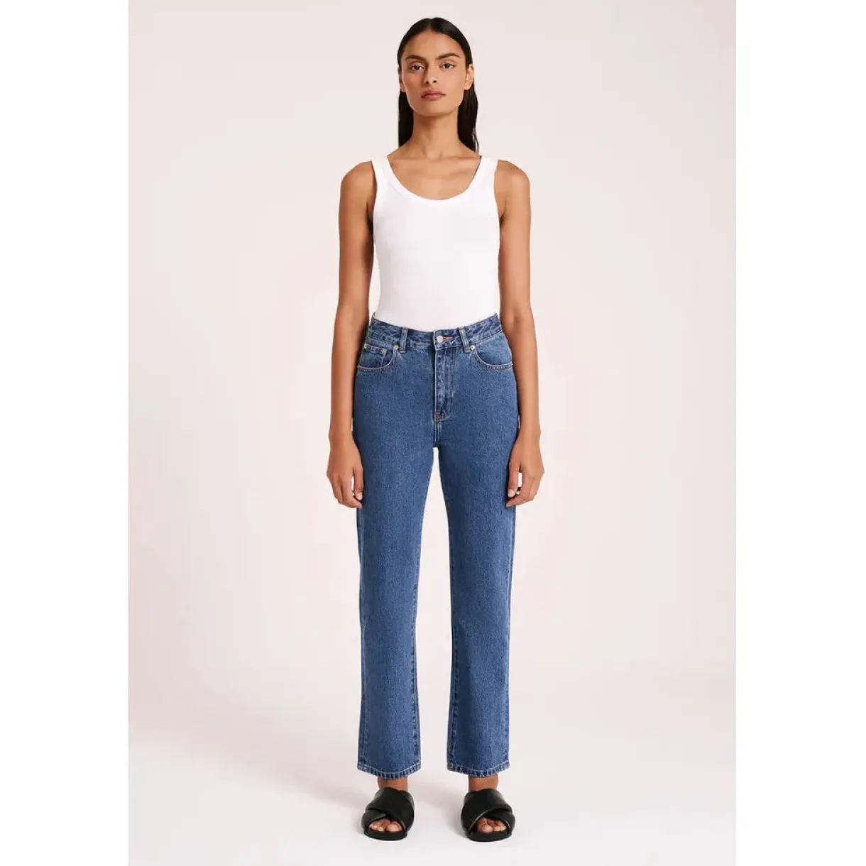 nude_lucy_organic_straigh_0-1.webp Outlet Nude Lucy Organic Straight Leg Jean - Vintage Blue