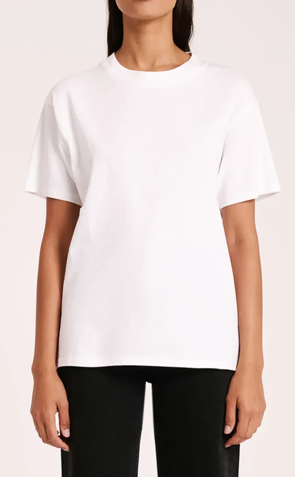 New Nude Lucy Organic Boyfriend Tee - White