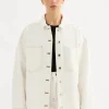 Hot Nude Lucy Organic Denim Overshirt - Salt