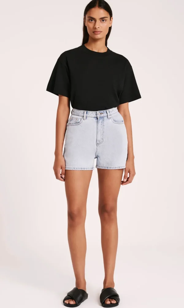 Outlet Nude Lucy Organic Mom Short - Clear Blue