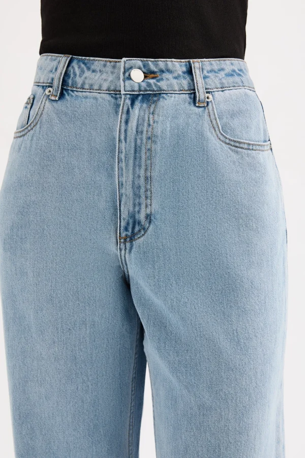 Outlet Nude Lucy Organic Relaxed Leg Jean - 90's Blue Wash