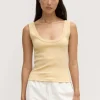 Online Assembly Label Paulina Scoop Tank - Chamomile