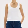 Discount Assembly Label Paulina Scoop Tank - White