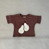 Fashion Tiny Trove Pear Relaxed Tee - Iced Chocolate