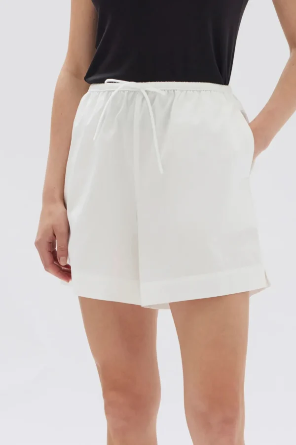 Fashion Assembly Label Philipa Poplin Short - White
