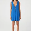 New Arcaa Movement Poppy Mini Dress - Cobalt