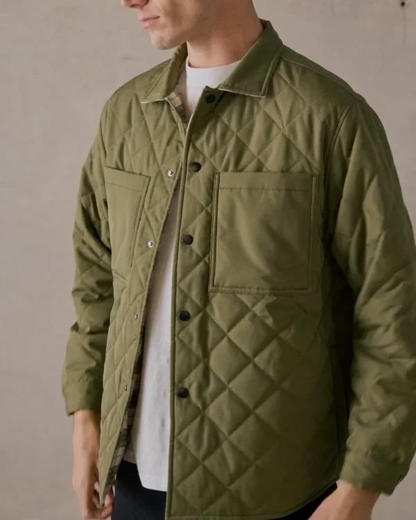 Online Mctavish Reversible Quilted Jacket - Green Multi