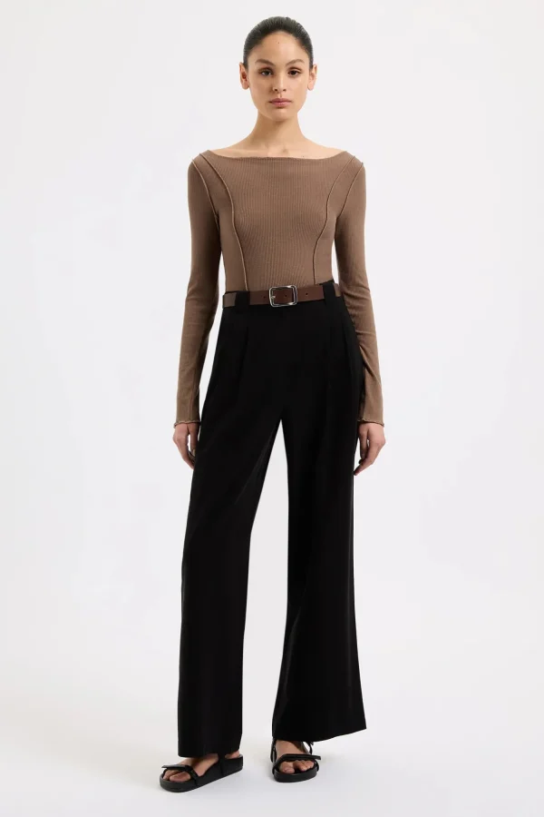 Discount Nude Lucy Romee Top - Chestnut