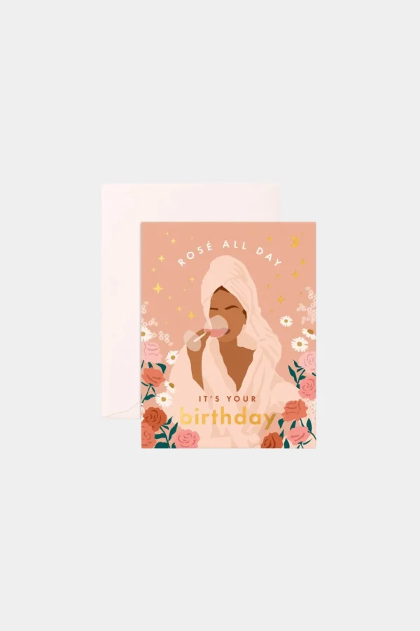 Discount Fox u0026 Fallow Rosè All day Greeting Card