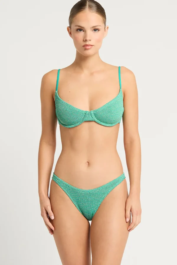 Hot Bond-Eye Swim Scene Brief - Lagoon Lurex