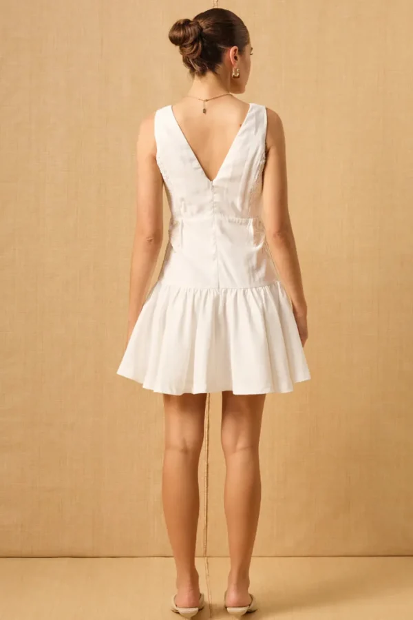 Fashion Mon Renn Scenic Mini Dress - White