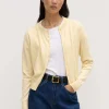 Best Assembly Label Semra Cotton Cashmere Cardigan - Chamomile