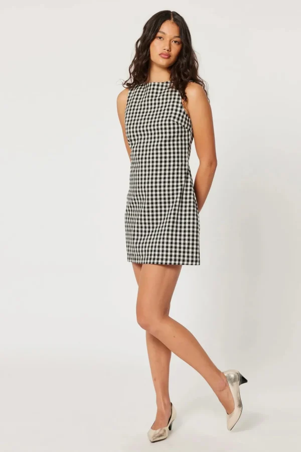Outlet Rollas Shift Dress - Gingham