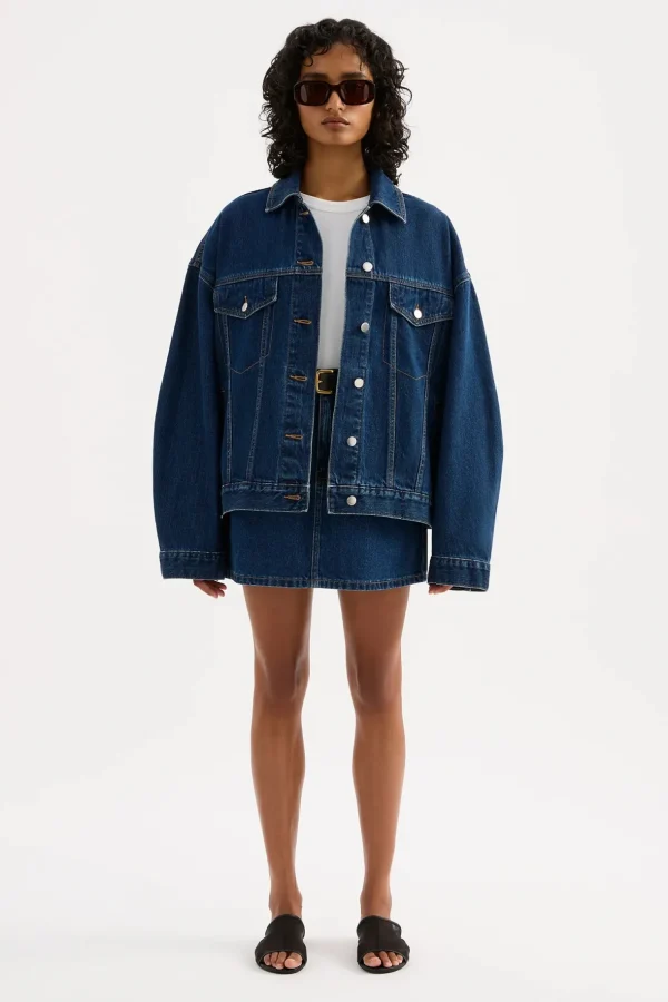 Outlet Nude Lucy Sia Denim Jacket - Force Blue