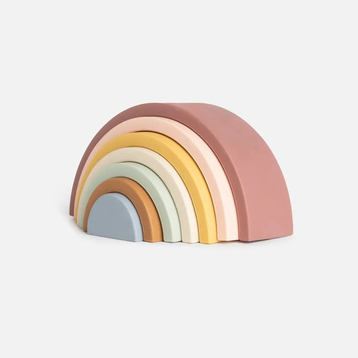 silicone_rainbow_stacker_1.webp New Kynd Baby Silicone Rainbow Stacker