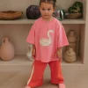 Clearance Golden Children Swan Mid Sleeve T-Shirt - Meringue Pink