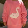 Outlet Golden Children Swan Sweater - Meringue Pink