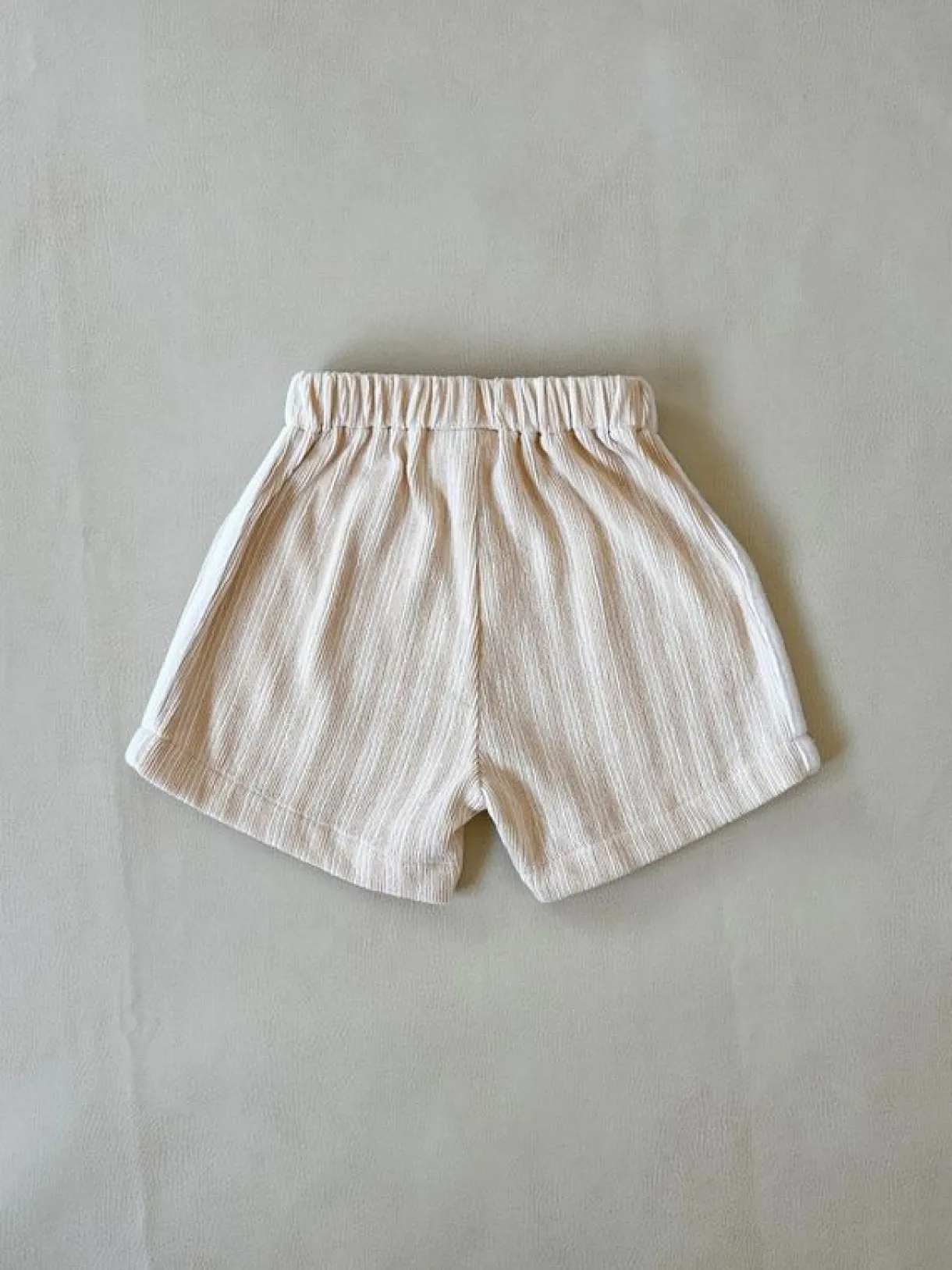 teo_stripe_cotton_terry_s_1.webp Best Tiny Trove Teo Stripe Cotton Terry Shorts - Sandy Stripe