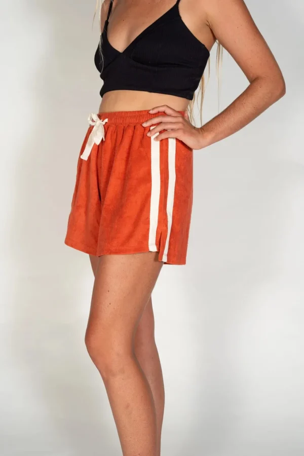 Online Atmosea Terry Towelling Shorts - Red