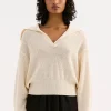 Sale Nude Lucy Thera Rugby Knit - Cream