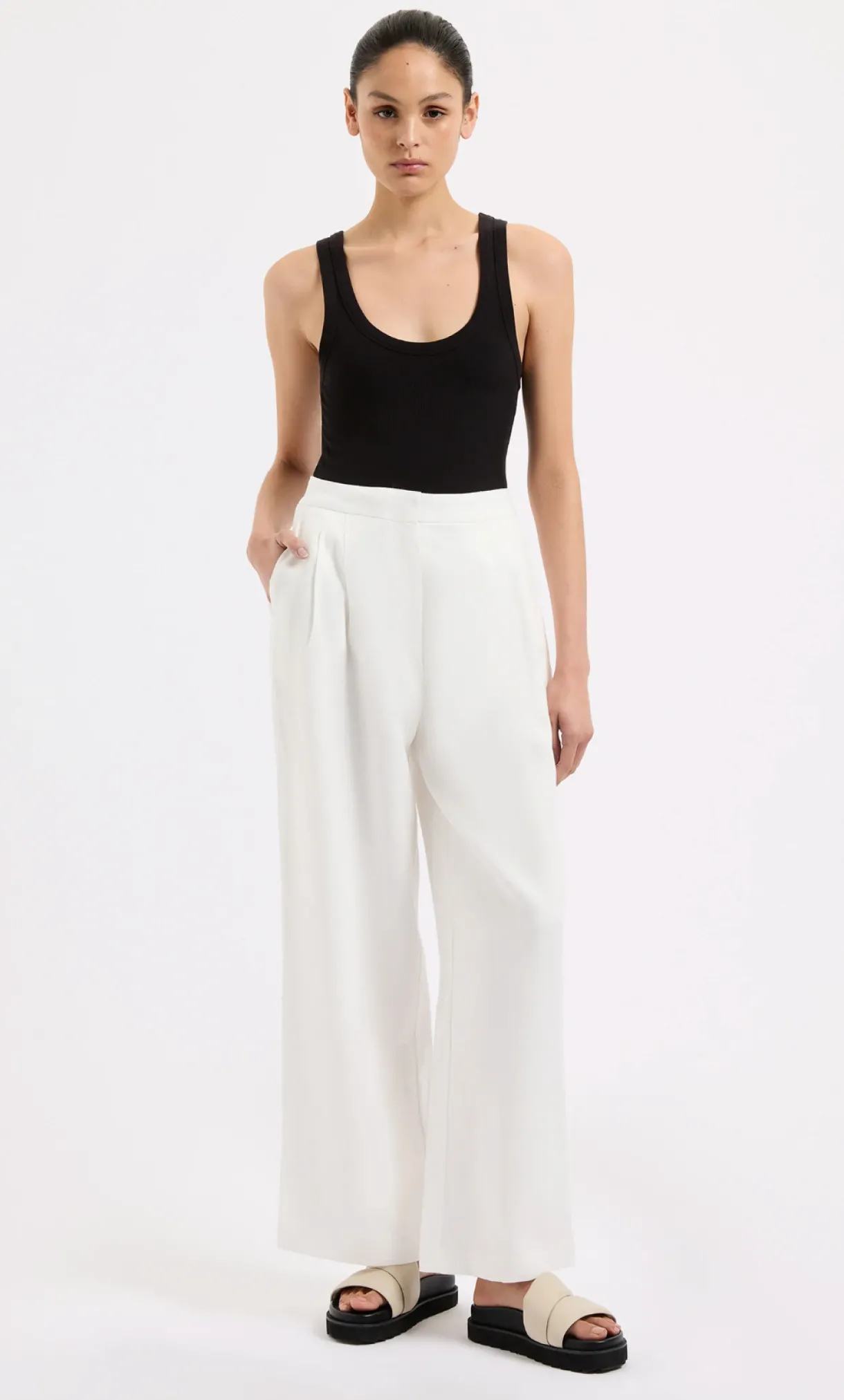 thilda_linen_culotte__whi_0.webp Hot Nude Lucy Thilda Linen Culotte - White