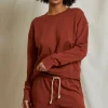 Best Perfect White Tee Tyler French Terry Pullover Sweatshirt - Russet
