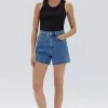 New Assembly Label Vintage Denim Short - Dark Stone