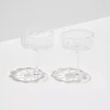 Outlet FAZEEK Wave Coupe Set of 2 - Clear