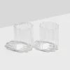 Outlet FAZEEK Wave Glass Set of 2 - Clear