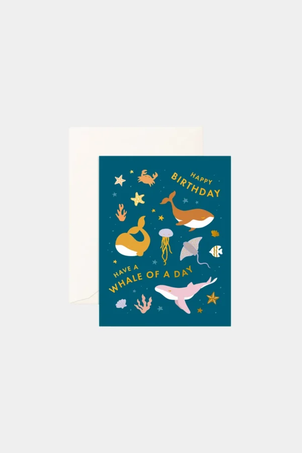 Sale Fox u0026 Fallow Whale Of A Day Greeting Card